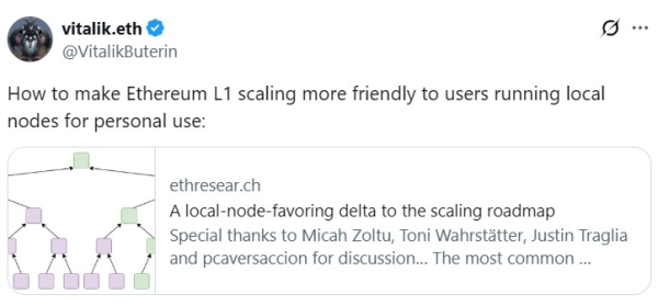 Vitalik Baterin предлагает частично бездействующие узлы для масштабирования Ethereum