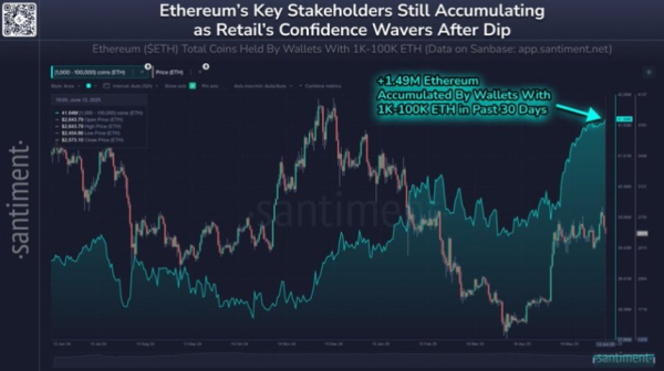 Ethereum Whales увеличивает накопление на 1,50 миллионов ETH – входящая ценовая бум?
