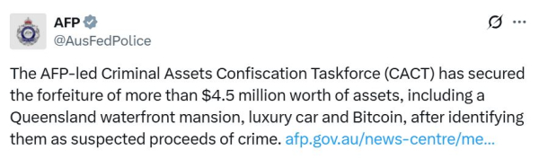 Австралийские федералы захватывают особняк, биткоин, якобы связанный с хакерством обмена криптовалютой