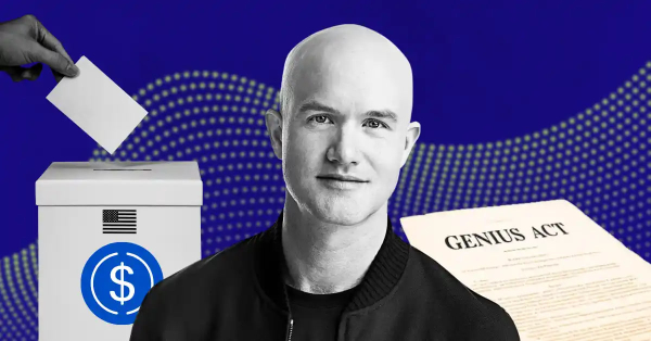 Глава Coinbase поддержал GENIUS Act — рынок стейблкоинов готовится к голосованию в Сенате